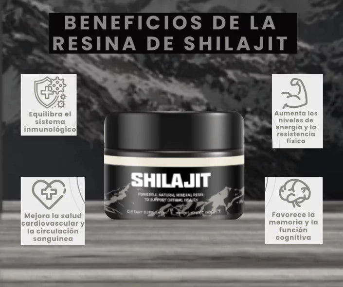 Resina orgánica pura del Himalaya SHILAJIT 100g