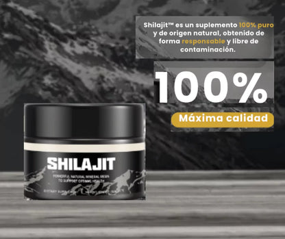 Resina orgánica pura del Himalaya SHILAJIT 100g