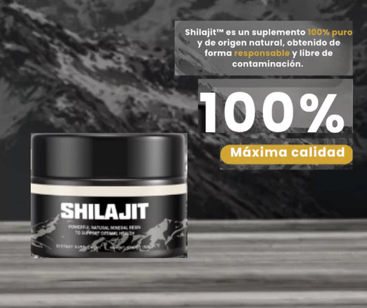 Resina orgánica pura del Himalaya SHILAJIT 100g